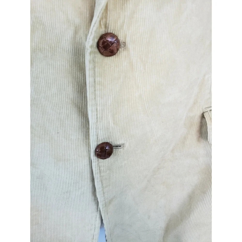 CCC Western Wear Men's Tan Corduroy Jacket Coat size L 42 Made in Poland X48